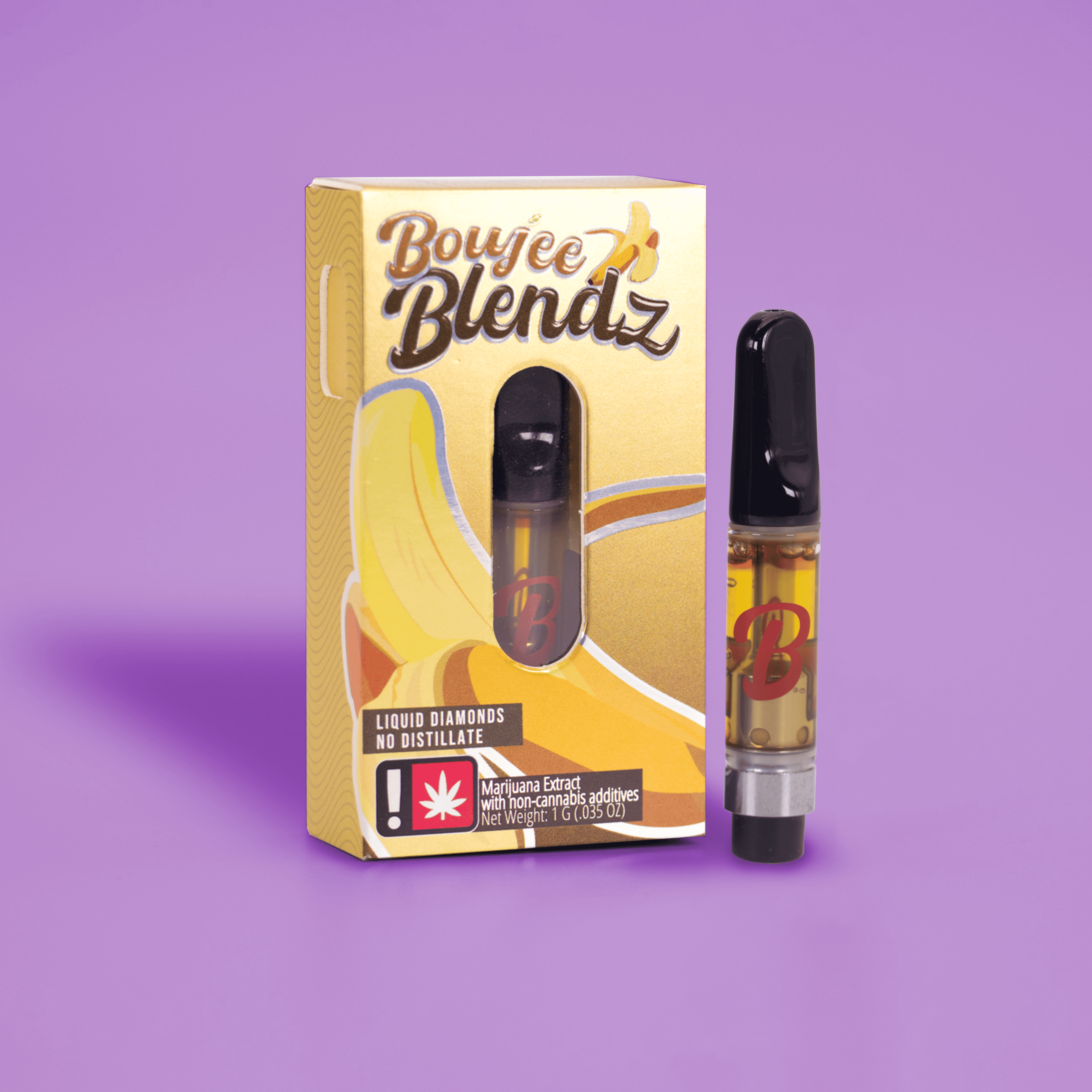 Photograph of product: Boujee Blendz - Banana - 1g Cart