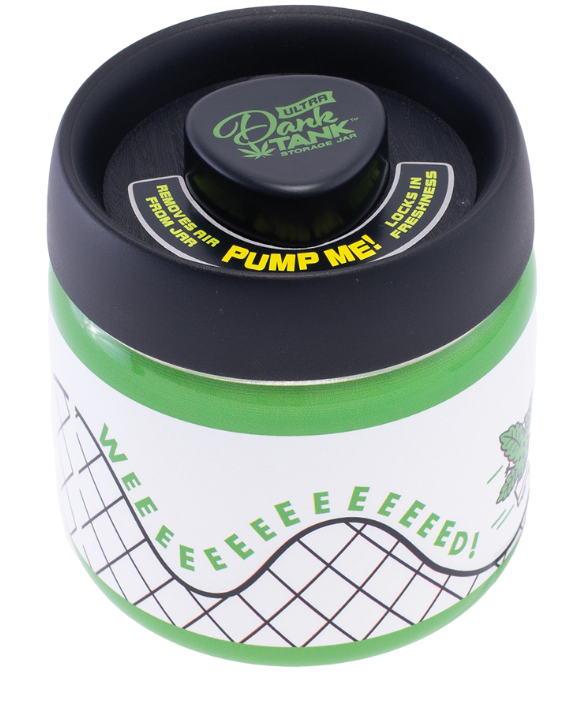 Photograph of product: Accessories - Fujima - Dank Tank Vaccum Glass Jar - WEEEEED Roller Coaster