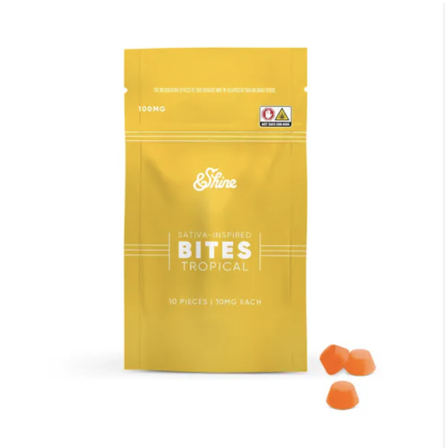 Photograph of product: &shine | Tropical Bites | 10pk/100mg