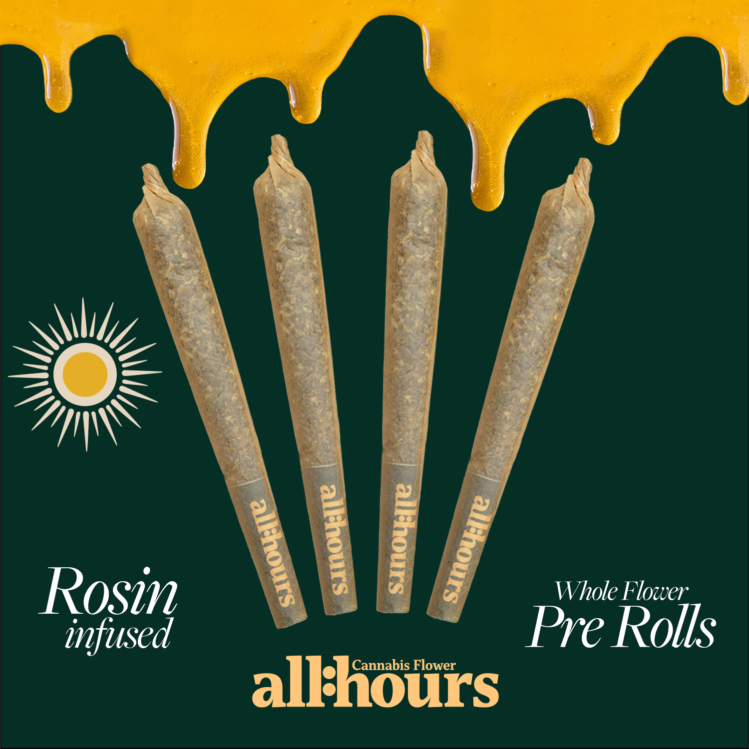 Photograph of product: Banana Acai Mints Rosin Roll Shorties T38.97 (41100)