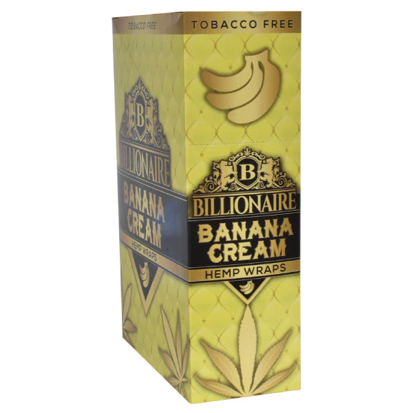 Photograph of product: Banana Cream 2pk Billionaire Hemp Wraps