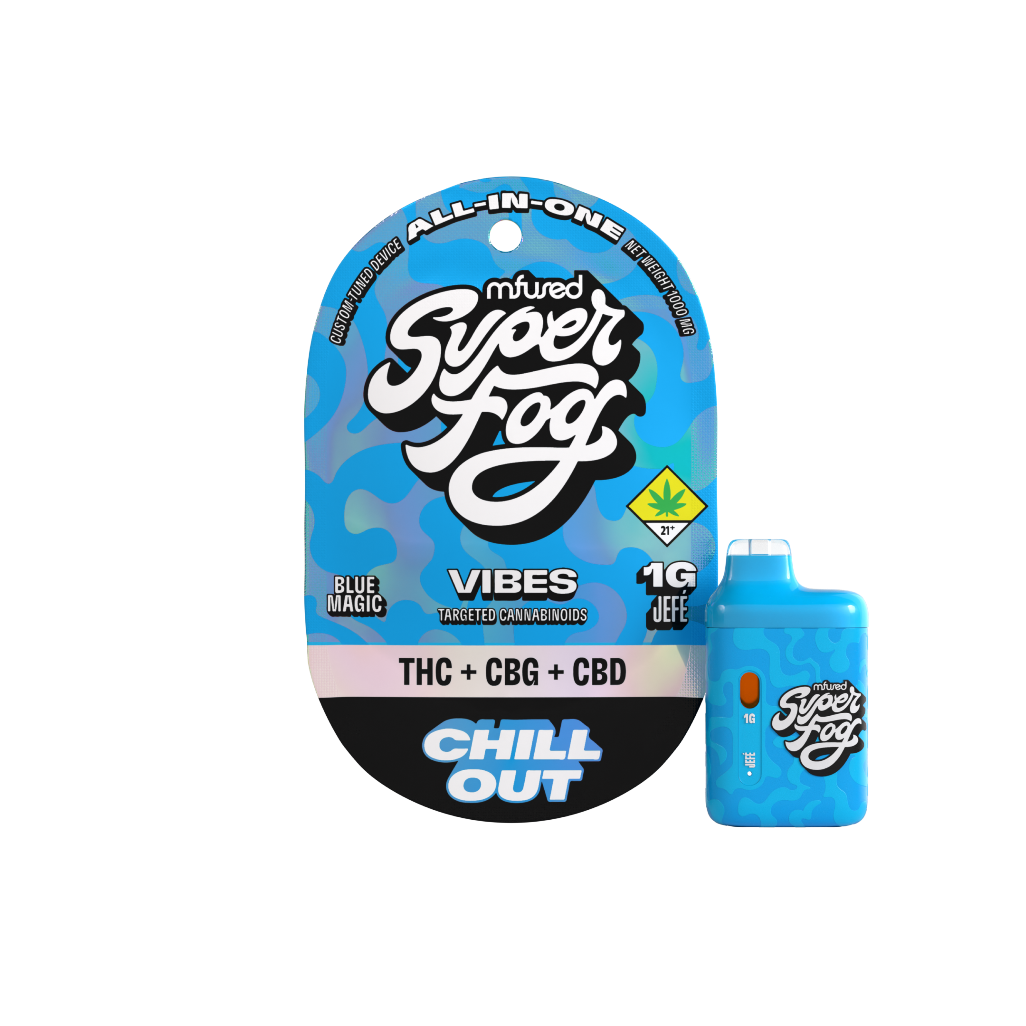 Photograph of product: VIBES Targeted Cannabinoids 1g Jef - Chill Out (DOH)