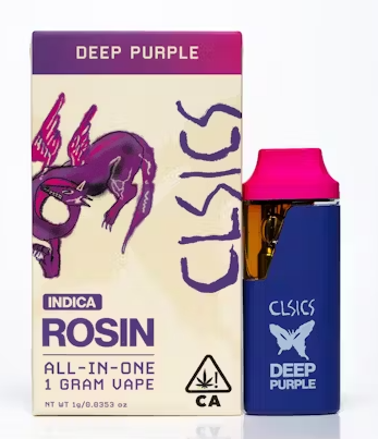 Photograph of product: ALL-IN-ONE - LIVE ROSIN - DEEP PURPLE (1G)