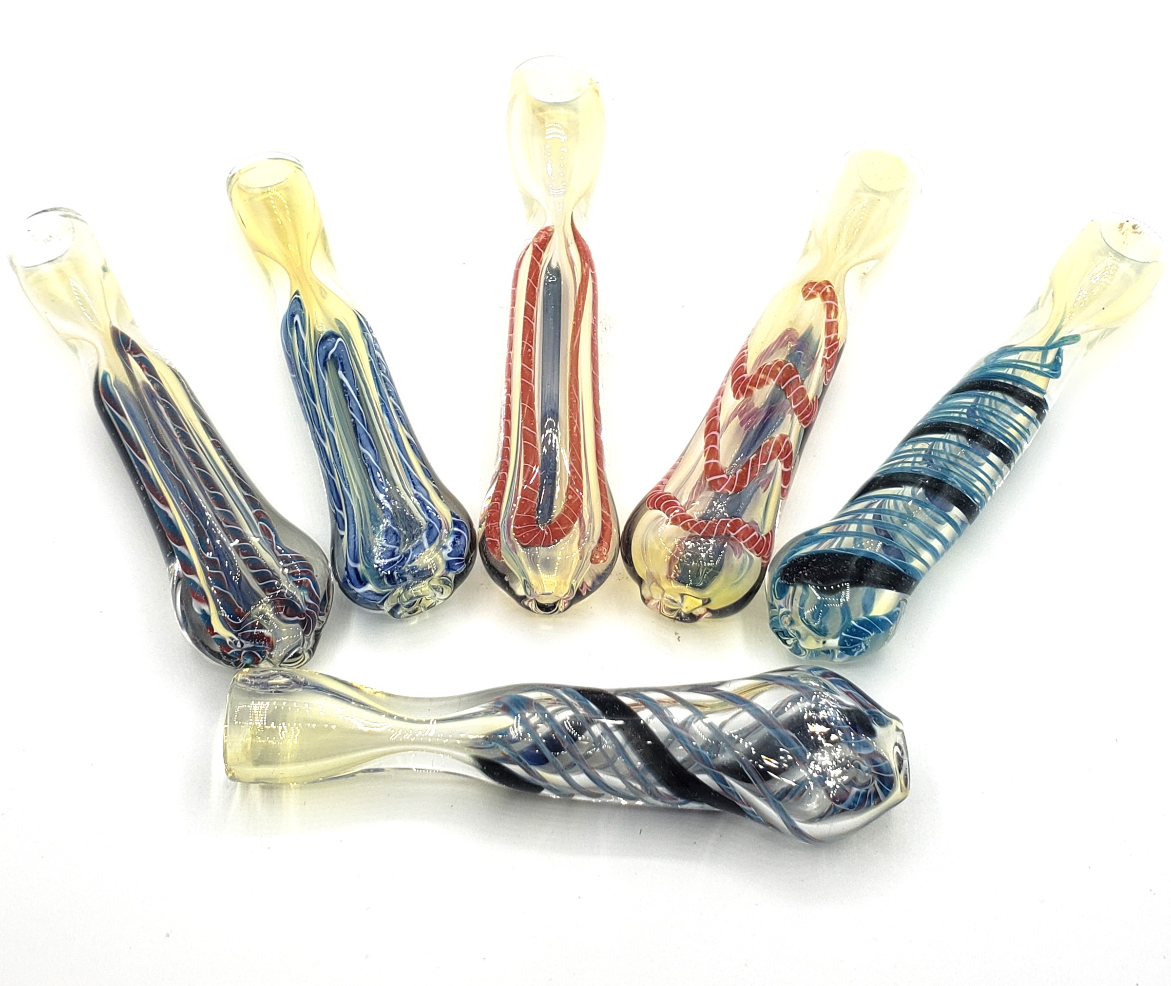 Photograph of product: Glass Chillum 3" Assorted Colors | Luv Buds