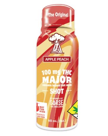 Photograph of product: Apple Peach 2oz Shot | 100mg