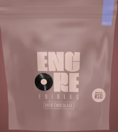 Photograph of product: (67646) 100mg RSO Milk Chocolate Encore Oui'd 10 pack