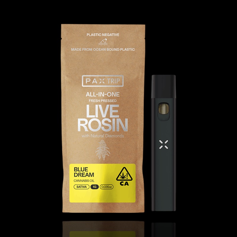 Photograph of product: Blue Dream Live Rosin with Natural Diamonds All in One