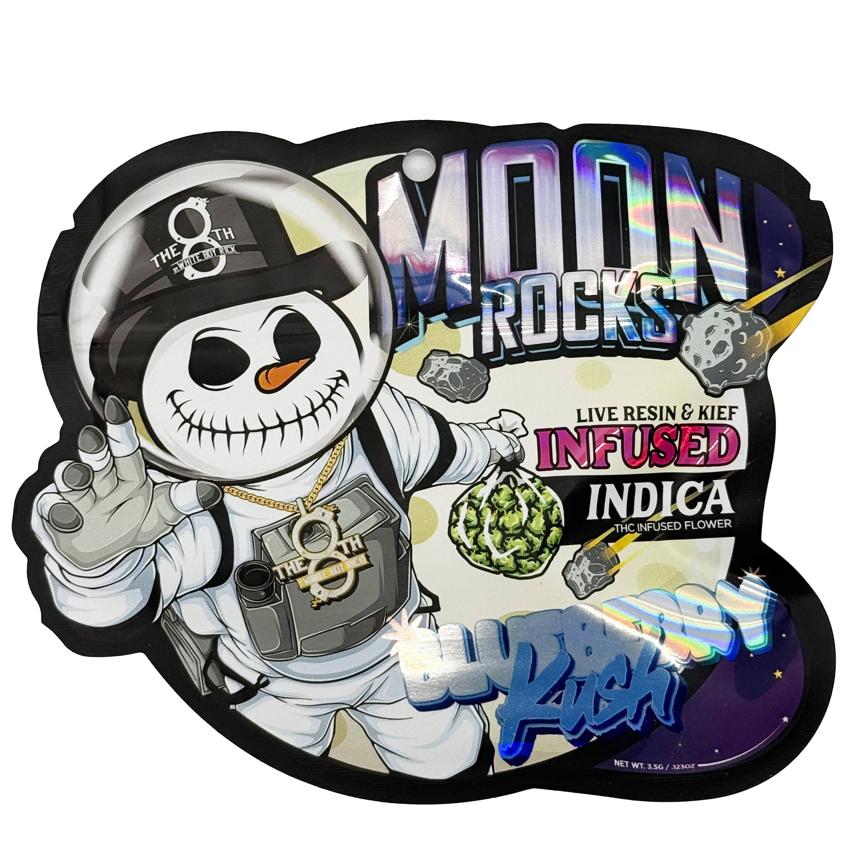 Photograph of product: The 8th by White Boy Rick Blueberry Kush Moon Rocks Prepack Rec - 3.5g