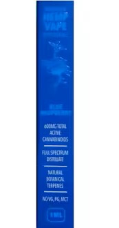 Photograph of product: Earthbound: Blue Razz 600mg CBD Disposable