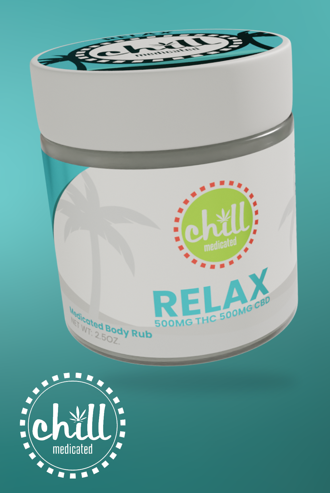 Photograph of product: CHILL - EXTREME MEDICATED BODY RUB - CBD TOPICAL - *CBD ONLY*