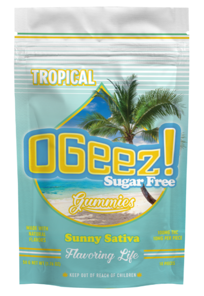 Photograph of product: Sugar Free Tropical Sunny Oui'd | 100mg