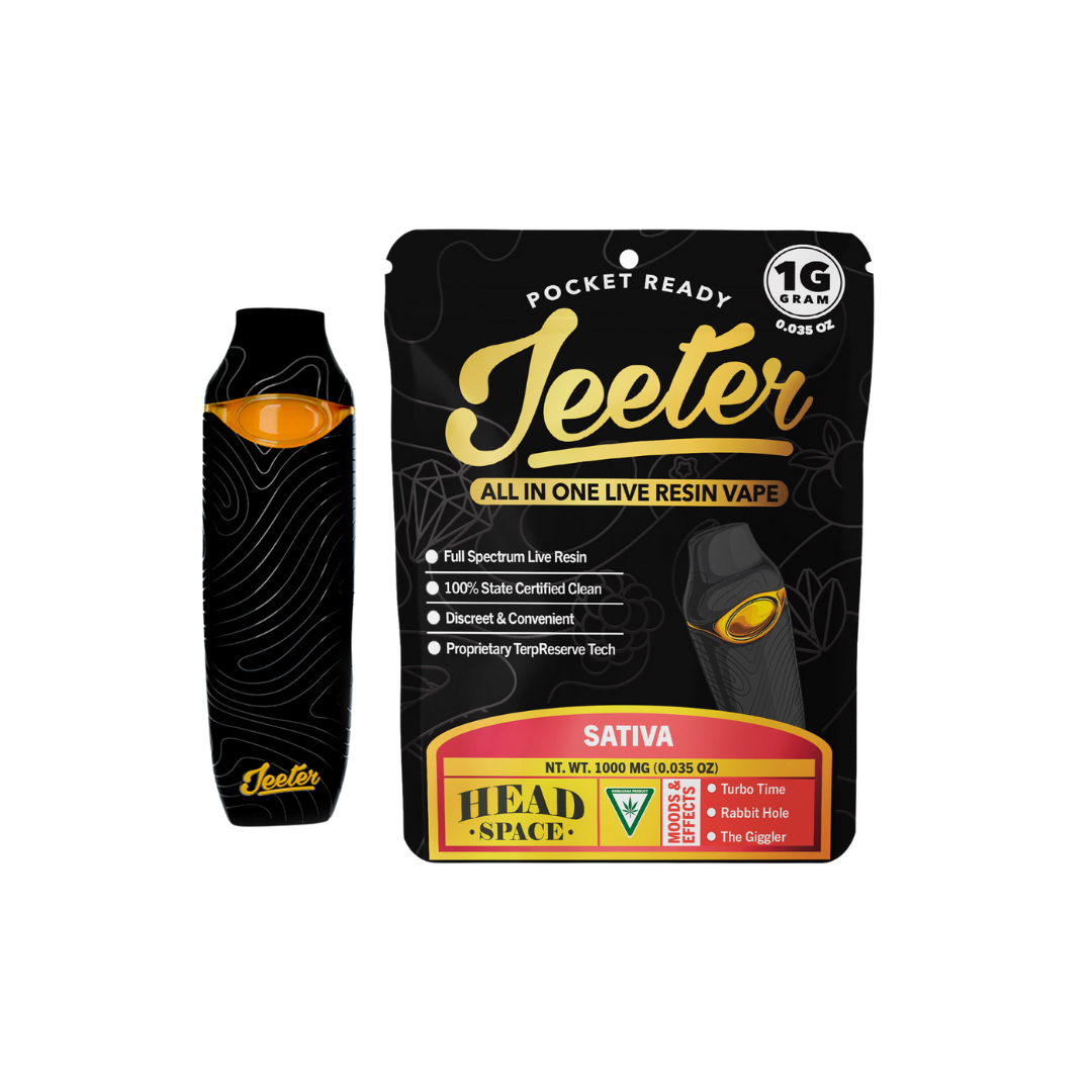 Photograph of product: Jeeter | Head Space Live Resin All-In-One Vape | 1g