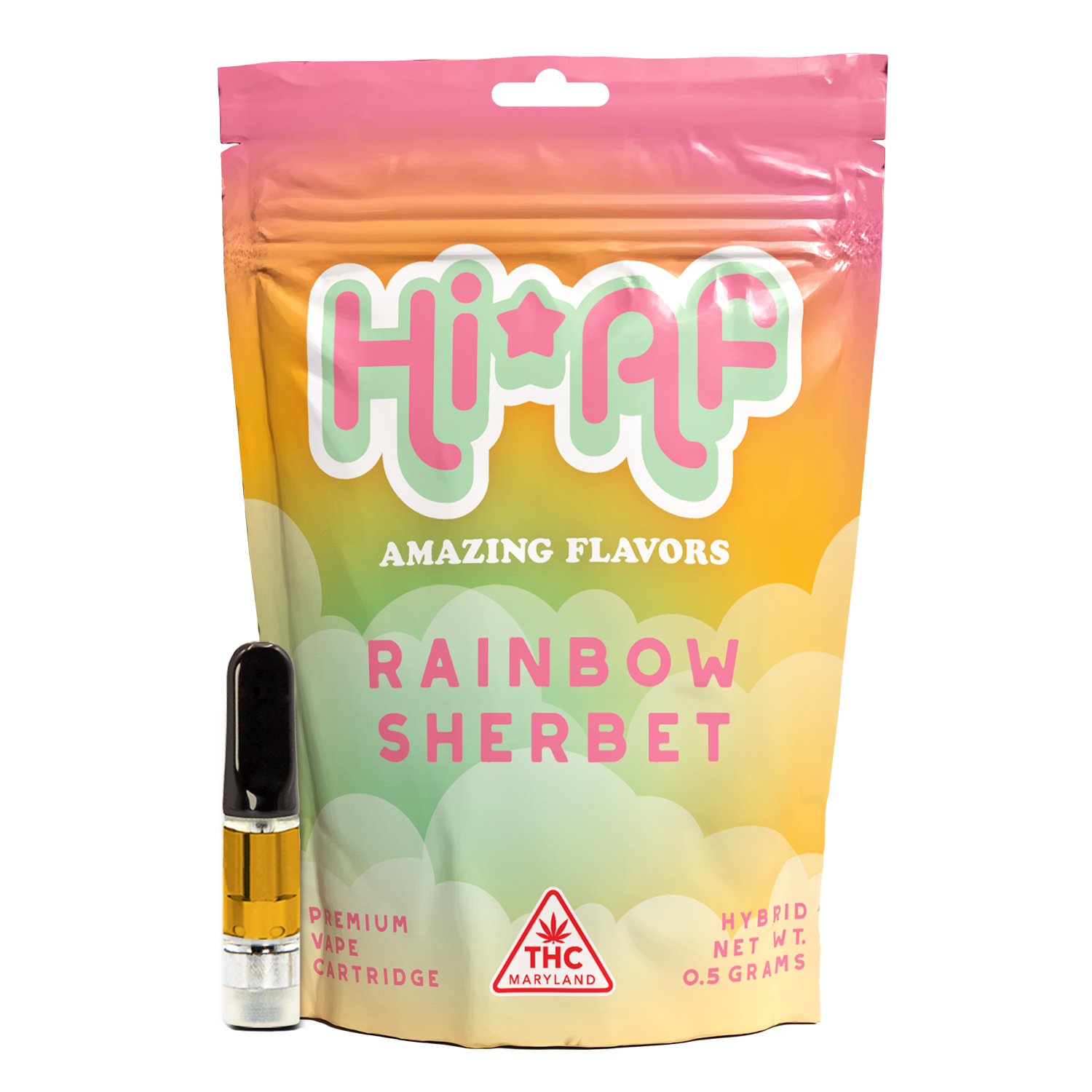 Photograph of product: Rainbow Sherbet Cart 0.5g - HiAF
