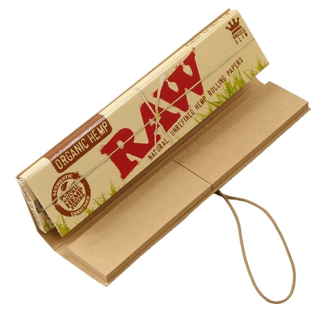 Photograph of product: ORGANIC HEMP KINGSIZE SLIM W/ TIPS (32PK) BOOKLET