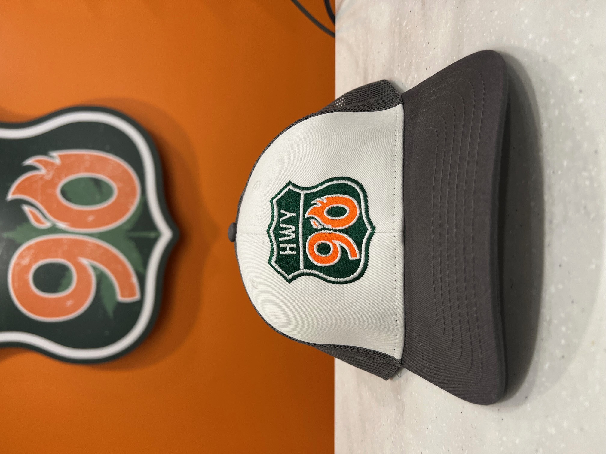 Photograph of product: Highway 90 Trucker Cap (White&Grey)