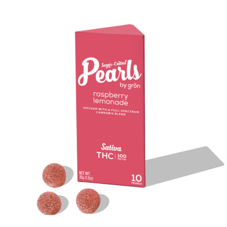 Photograph of product: Raspberry Lemonade | Pearls | 100mg