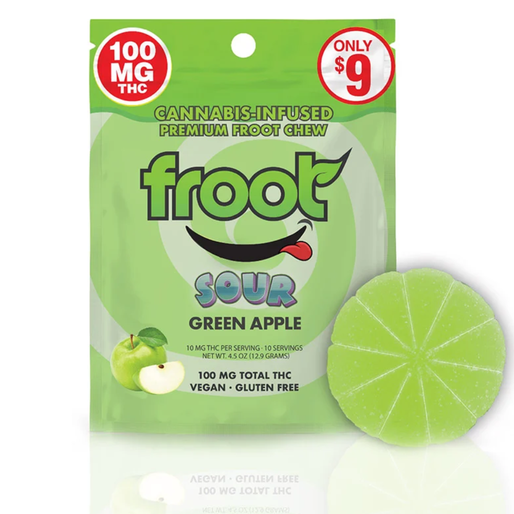 Photograph of product: Froot Sour Gummy Green Apple 23