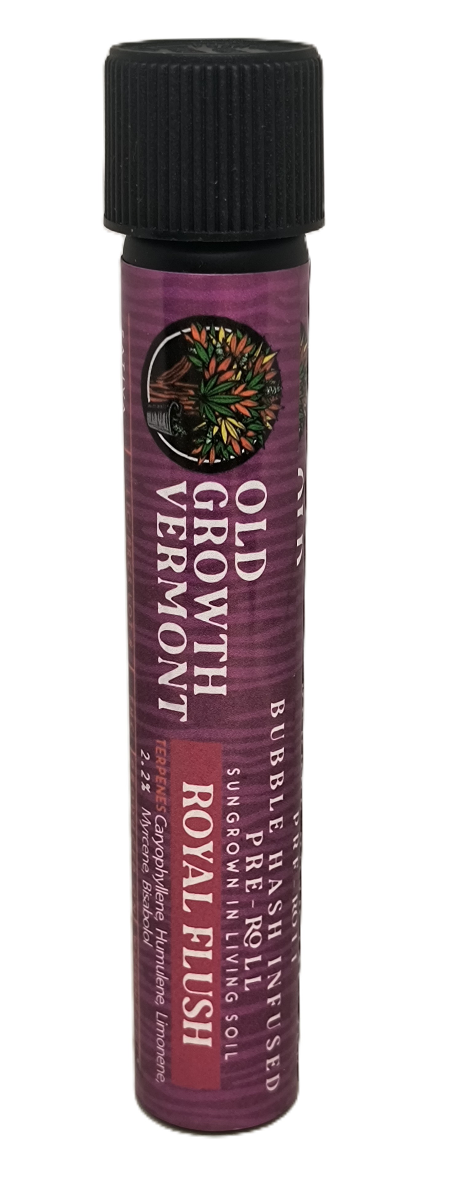 Photograph of product: Royal Flush au chocolat Rocket | . Water au chocolat Infused .5g Pre-Roll | Old Growth