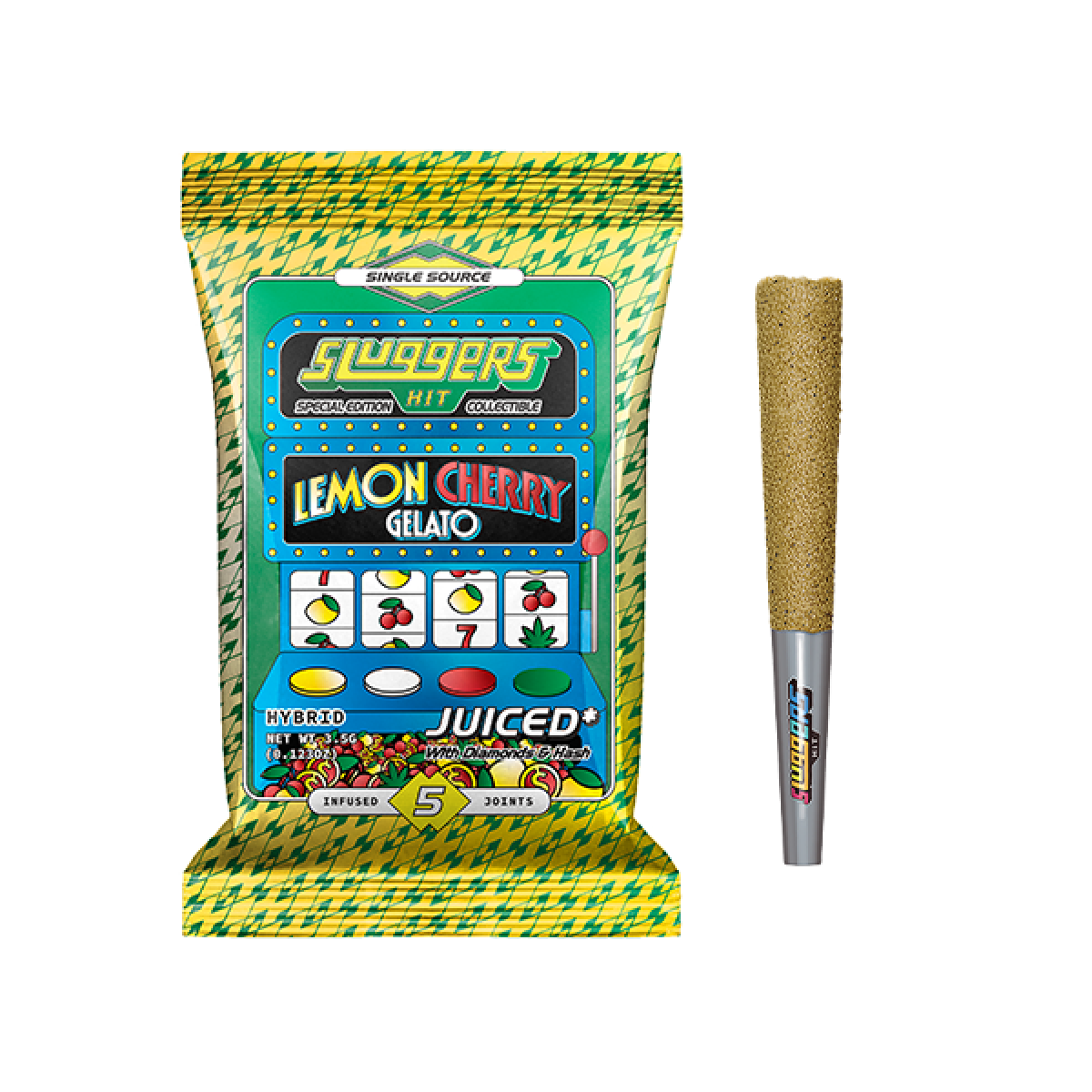 Photograph of Product: Sluggers | Lemon Cherry Gelato | Infused PRJ Multipack | 5pk