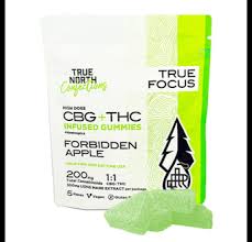 Photograph of product: True North - Forbidden Apple - 1:1 TH-oui/CBG Gummies - 200mg