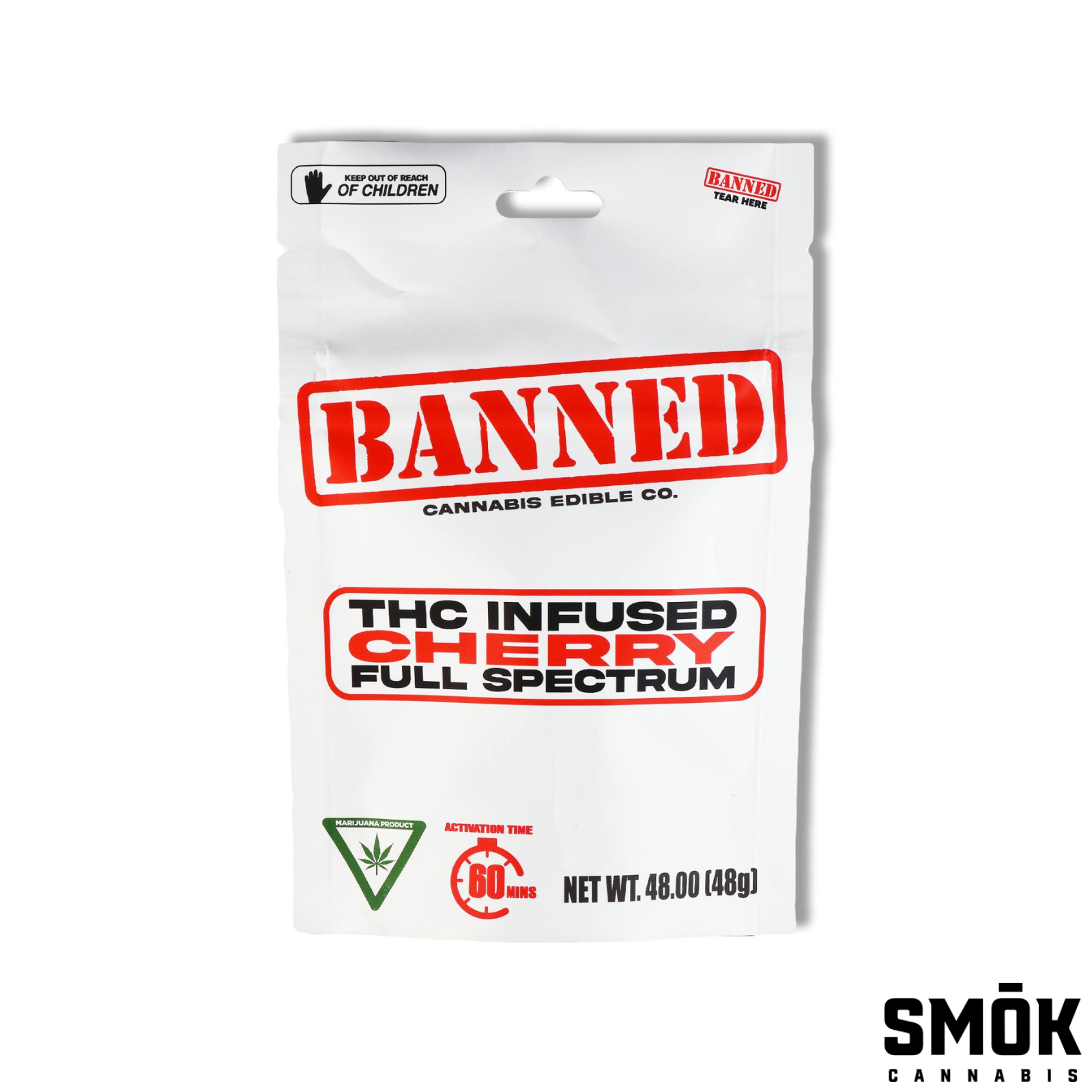 Photograph of product: Banned Gummies Cherry 200mg
