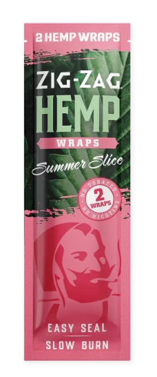 Photograph of product: Wraps | Zig-Zag Hemp | Summer Slice [2pk]
