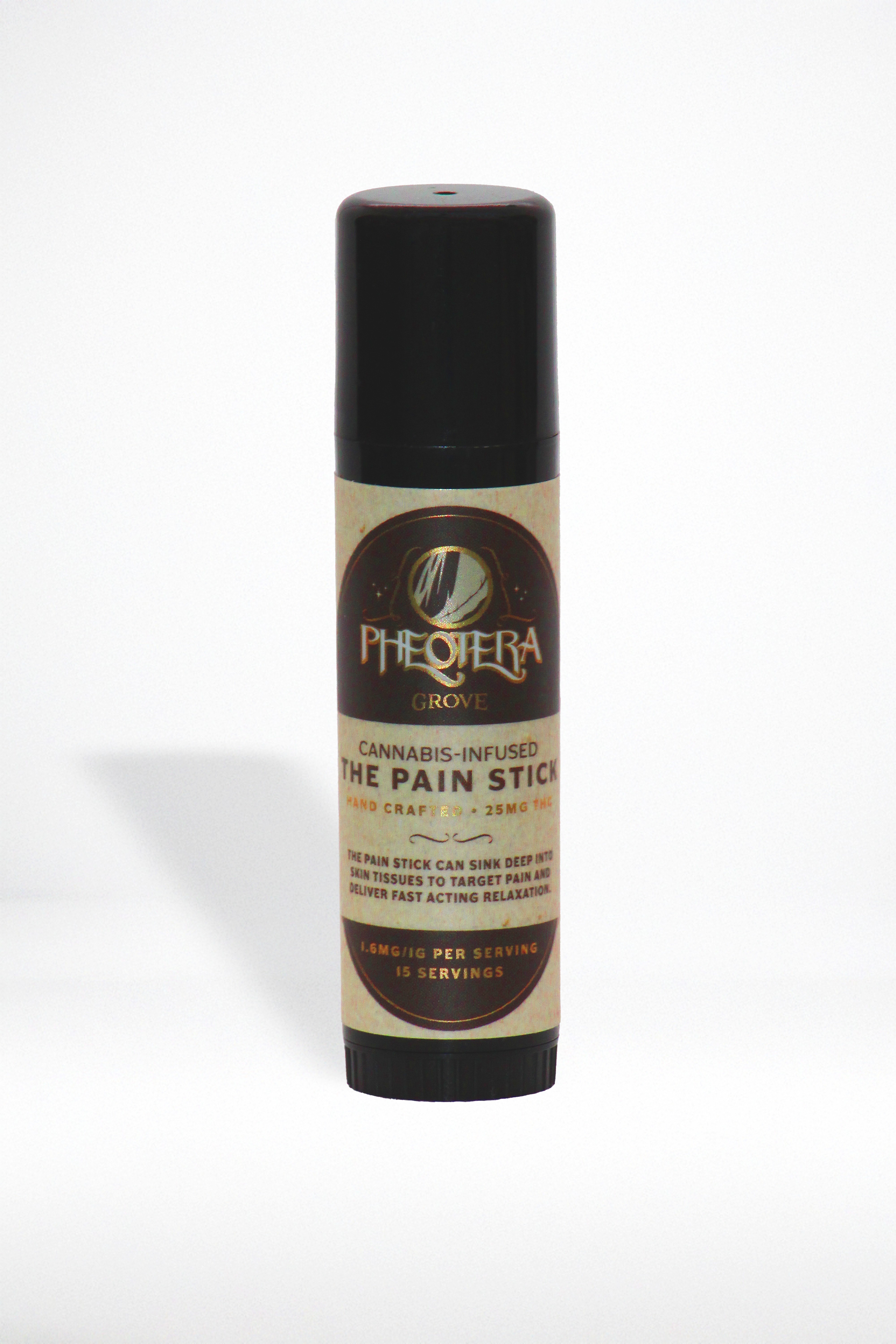 Photograph of product: EO Pheotera Grove Topical - The Pain Stick 1:1 CBD:TH-oui 25mg