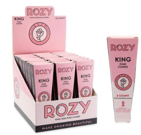 Photograph of product: Rozy Pink Cones 3 pk - King Size