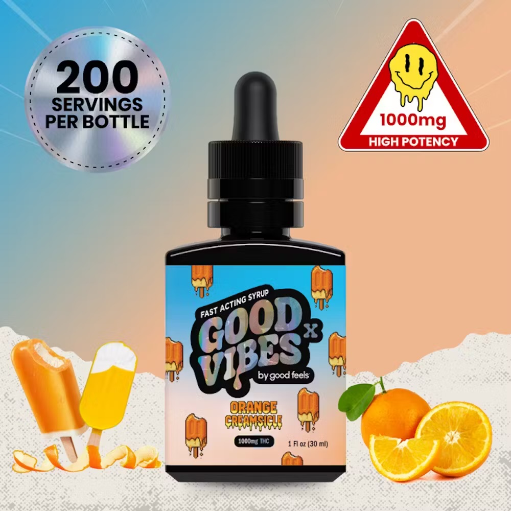 Photograph of product: Orange Creamsicle | Fast Acting Syrup | 1000mg