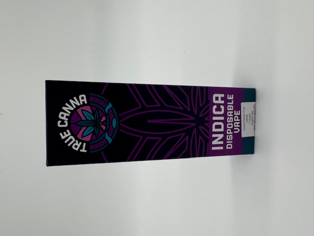 Photograph of product: True Canna Disposable Vape - Grand Daddy Purple (Oui'd)