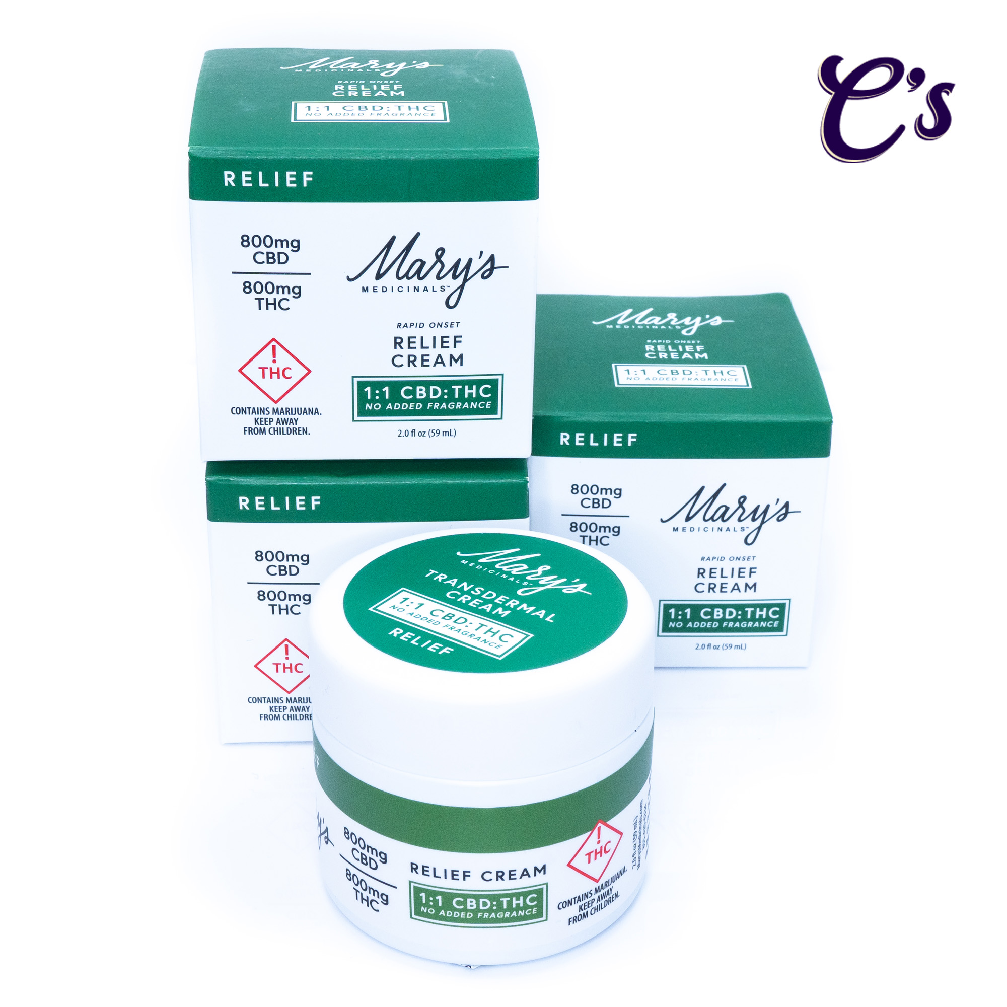 Photograph of product: Mary's Medicinals | Relief Cream (CBD: TH-oui) 1:1 800mg