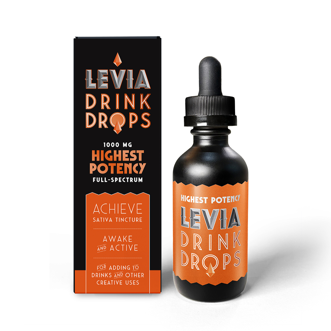 Photograph of product: Levia Achieve Oui'd Drink Drops 1000mg