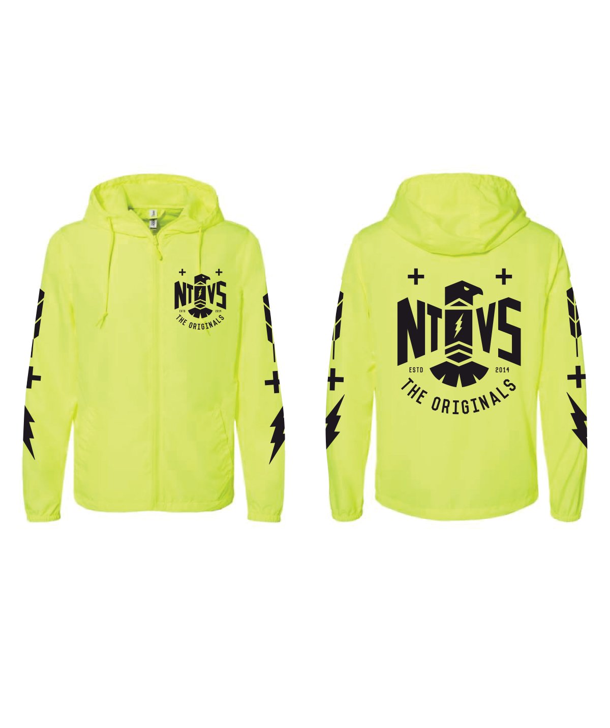 Photograph of product: The NTVs Thunderbird Windbreaker - Safety Yellow - X-Large