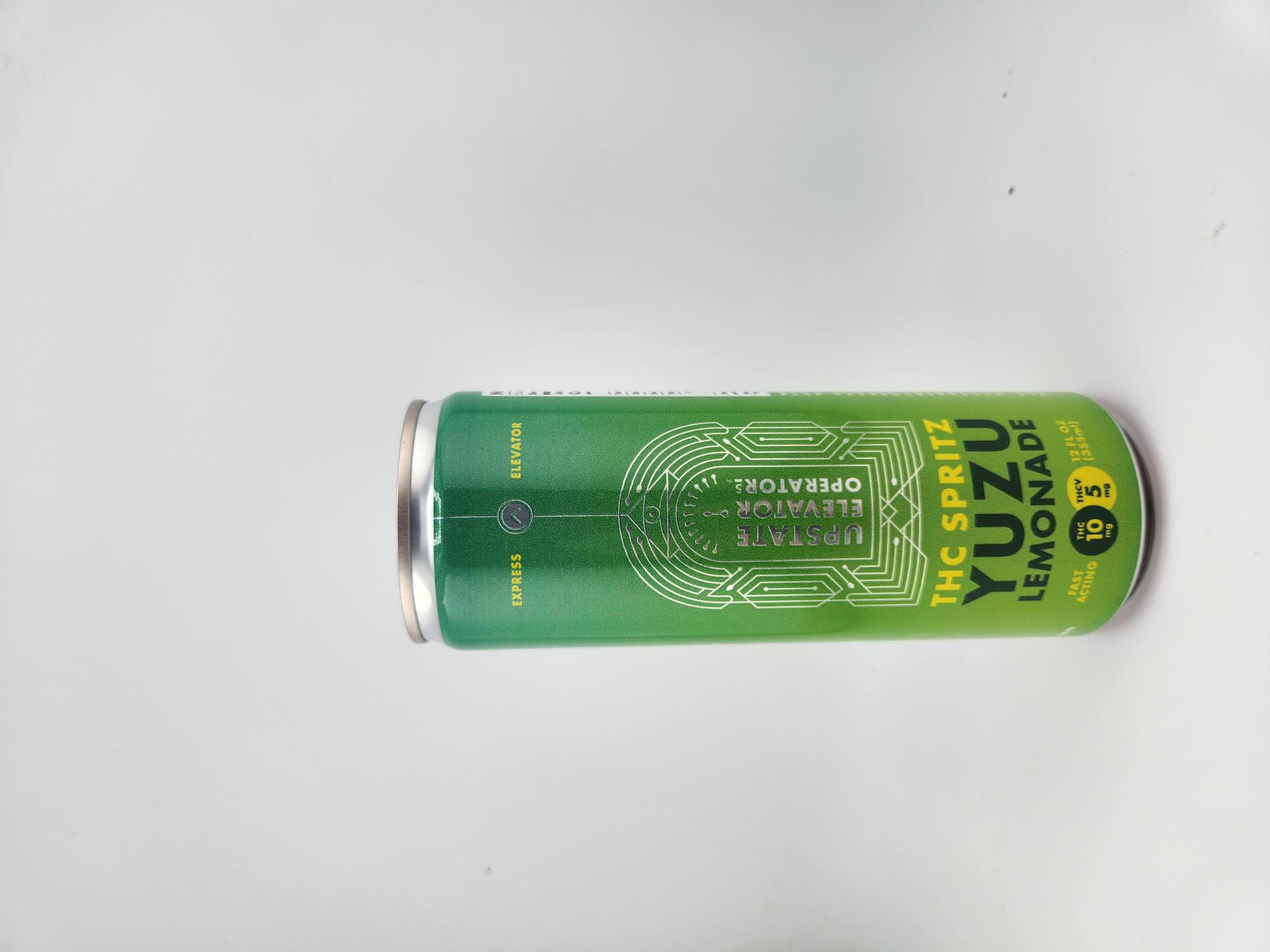Photograph of product: Upstate Elevator Beverages - Yuzu Lemonade Spritz (10mg TH-oui & 5mg TH-ouiV)