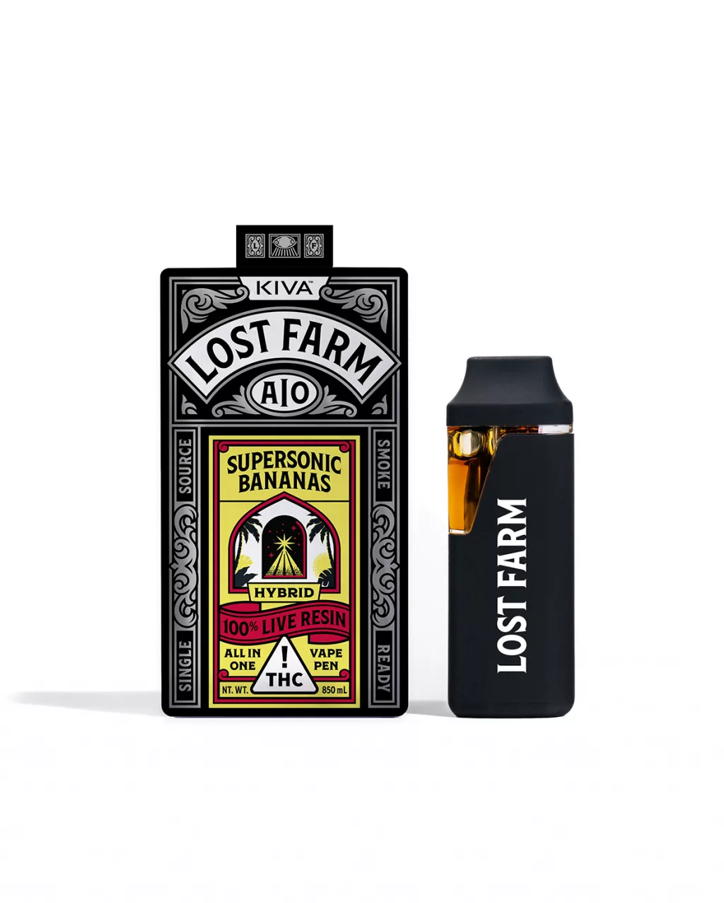 Photograph of product: Lost Farm Live Resin Supersonic Banana All-In-One 0.85g