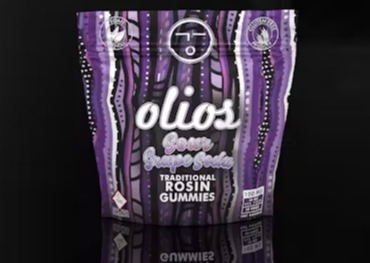 Photograph of product: Sour Grape Soda | 10pk x 10mg |  Rosin Gummies