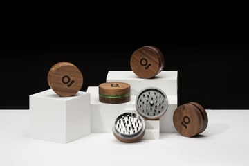 Photograph of Product: Walnut Wood Metal 3" Grinder (Assorted Colors)