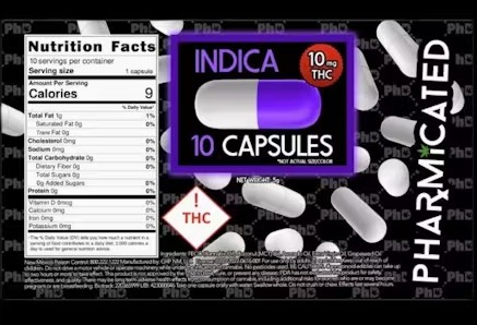 Photograph of product: Pharmicated - 100mg Oui'd Capsules