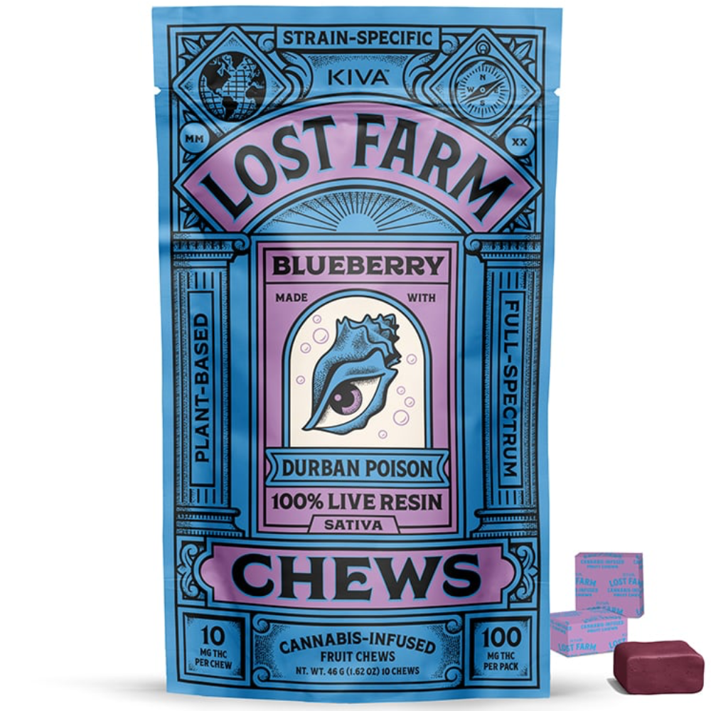 Photograph of product: Fruit Chews | Lost Farm | Blueberry [10pk]