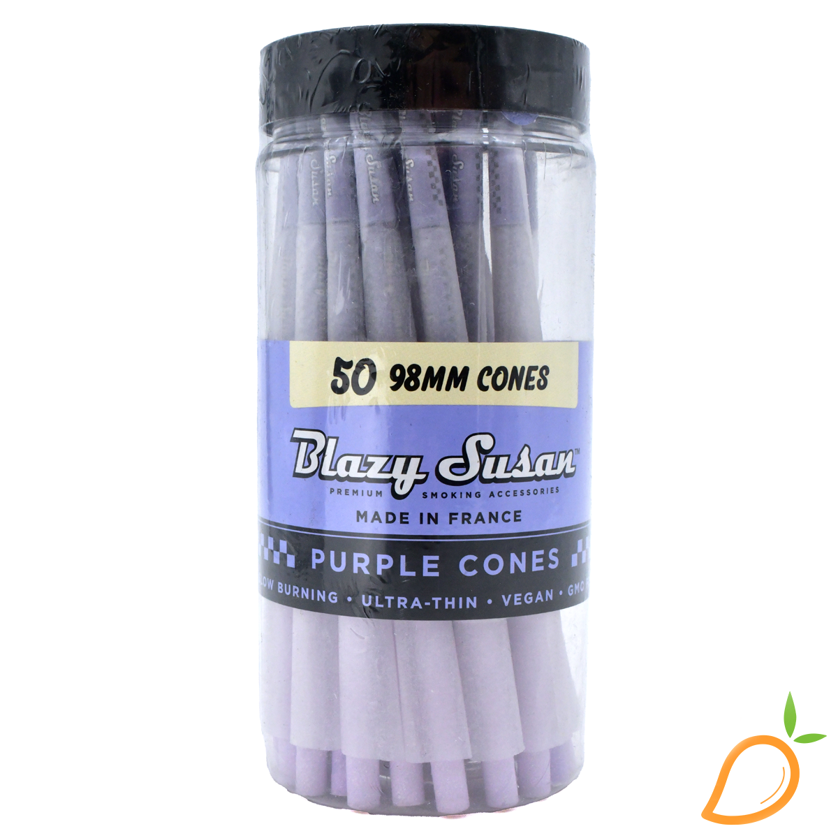 Photograph of product: Blazy Susan 98mm Purple Cones Jar 50ct