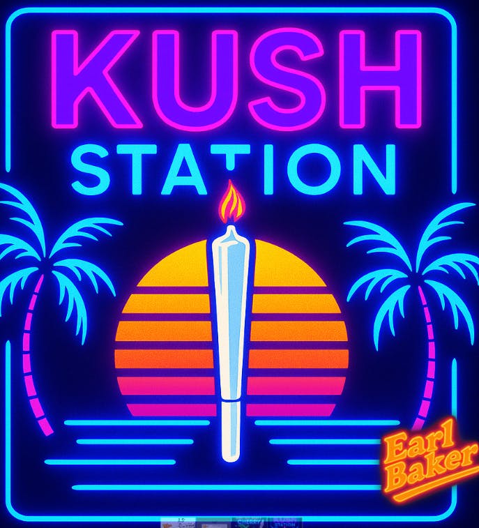 Photograph of product: Earl Baker Pre Roll 1g Kush Station (H)