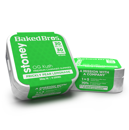 Photograph of product: Stoney | 1:1 TH-oui:CBG | 10 x 30mg