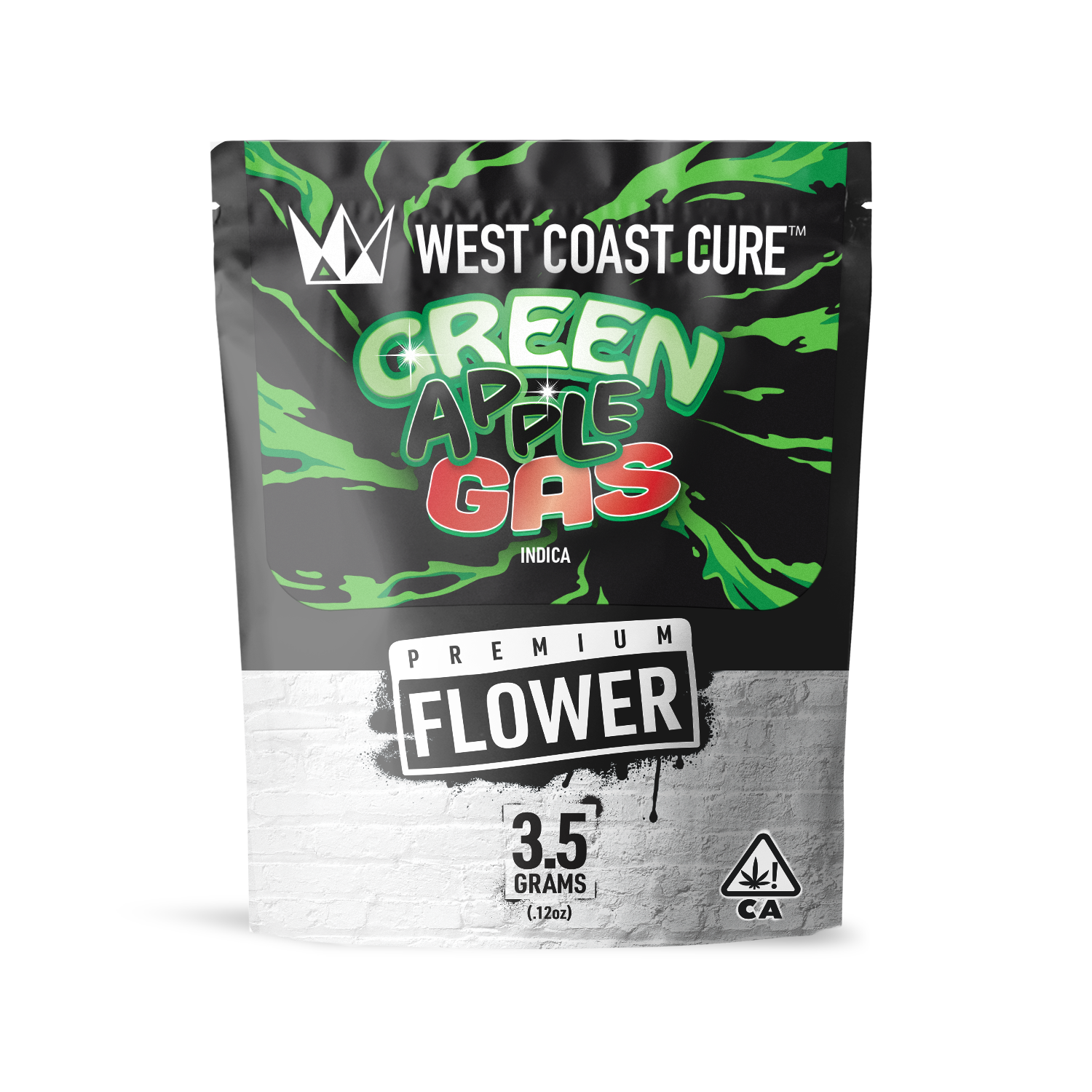 Photograph of product: West Coast Cure: Green Apple Gas 3.5g