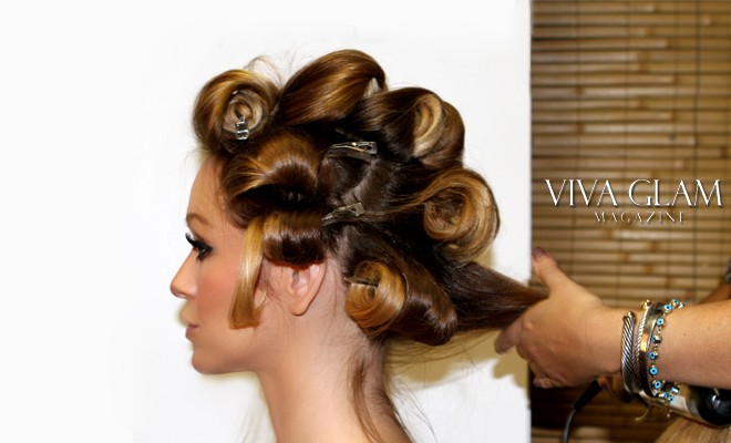 Pin Curls With Curling Iron VIVA GLAM MAGAZINE