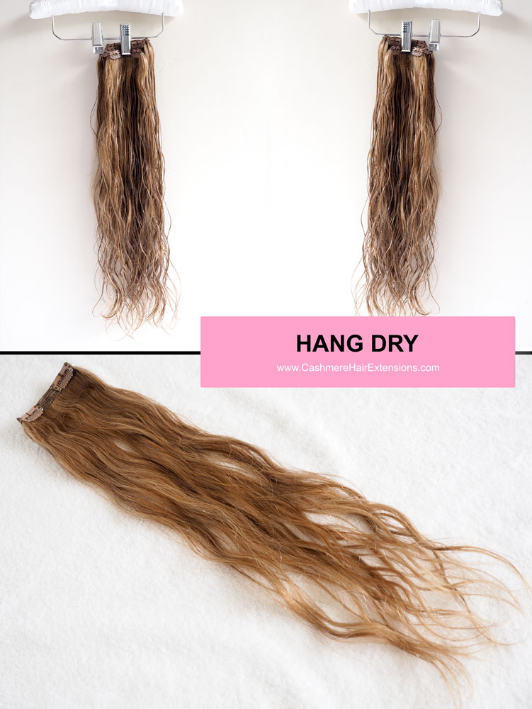 5 Ways to Air Dry Hair Extensions- viva glam magazine -HANG-DRY