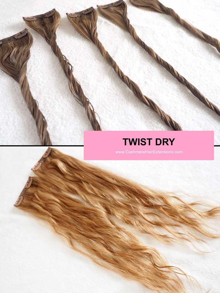 5 Ways to Air Dry Hair Extensions- viva glam magazine -TWIST-DRY