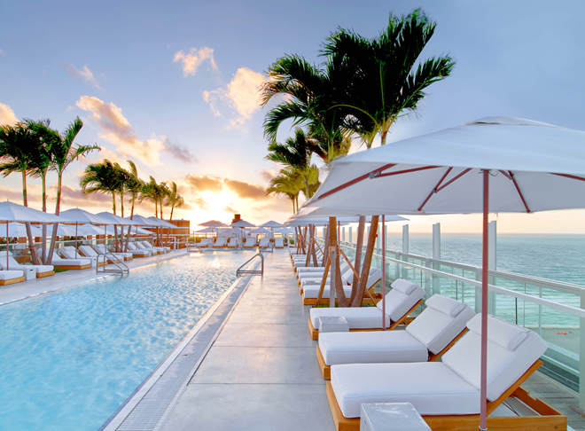 Eco Luxury Miami 1 Hotel South Beach rooftop pool