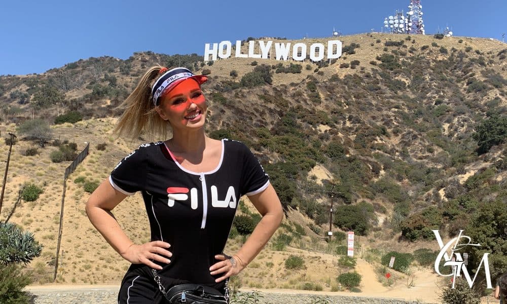 katarina van derham at hollywood sign