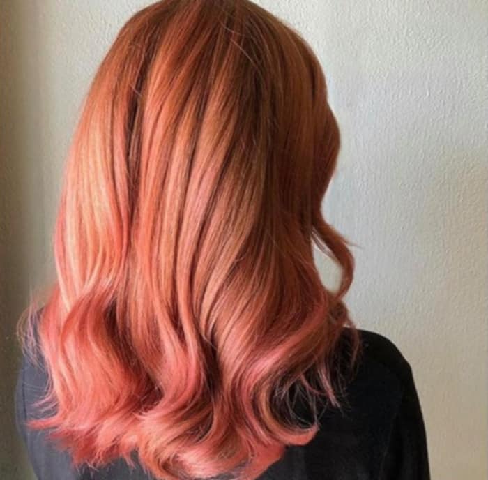 Living Coral Hair Color Trend