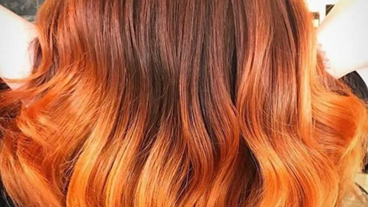 red ombre hair color ideas